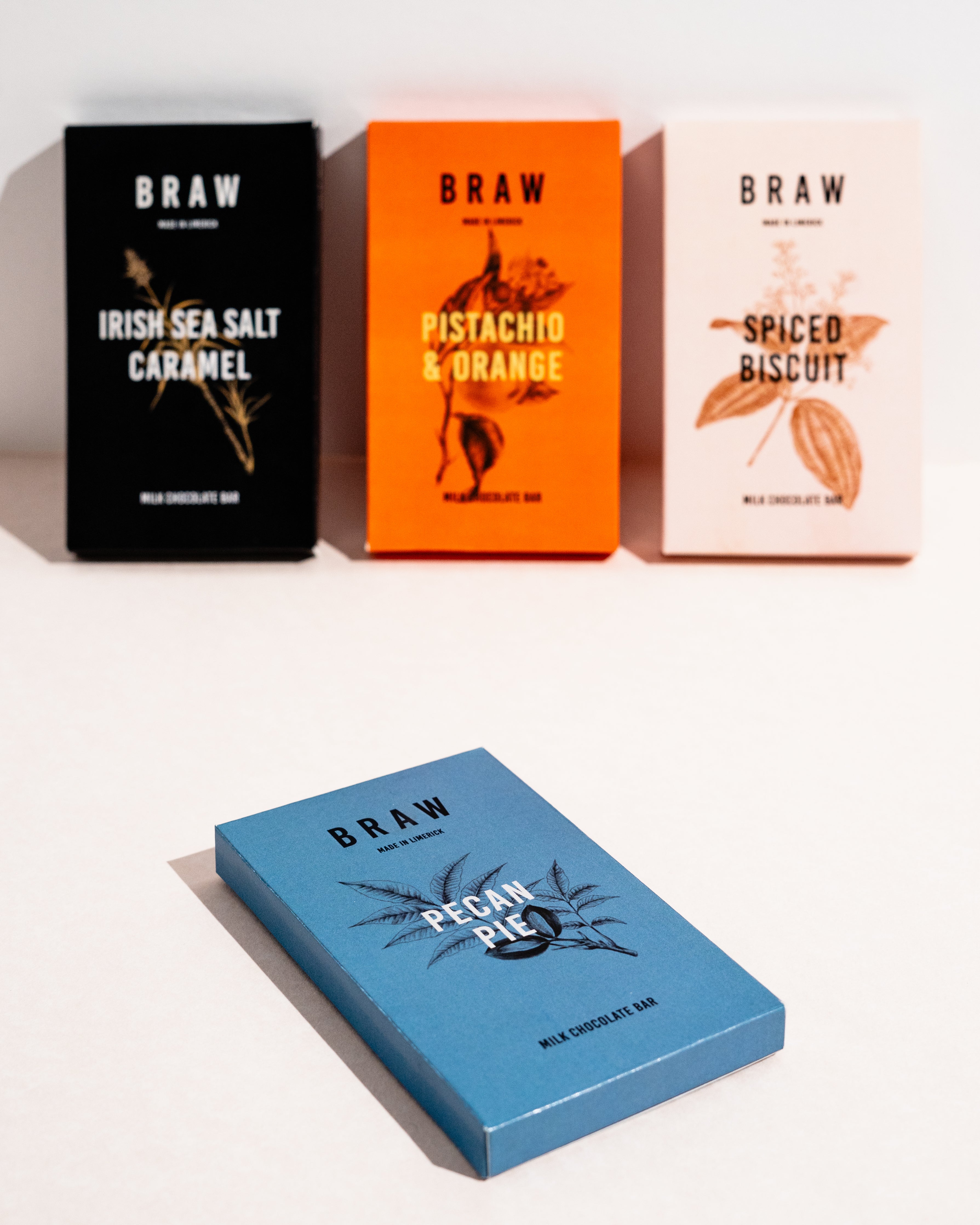 Braw chocolate bars : Selection of 4
